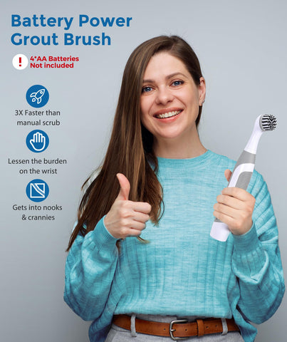 kHelfer KH6A small grout brush attachment in action.