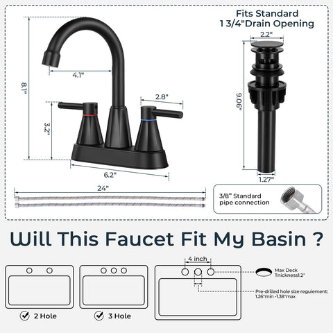 KHQF included hardware supports quick and straightforward installation