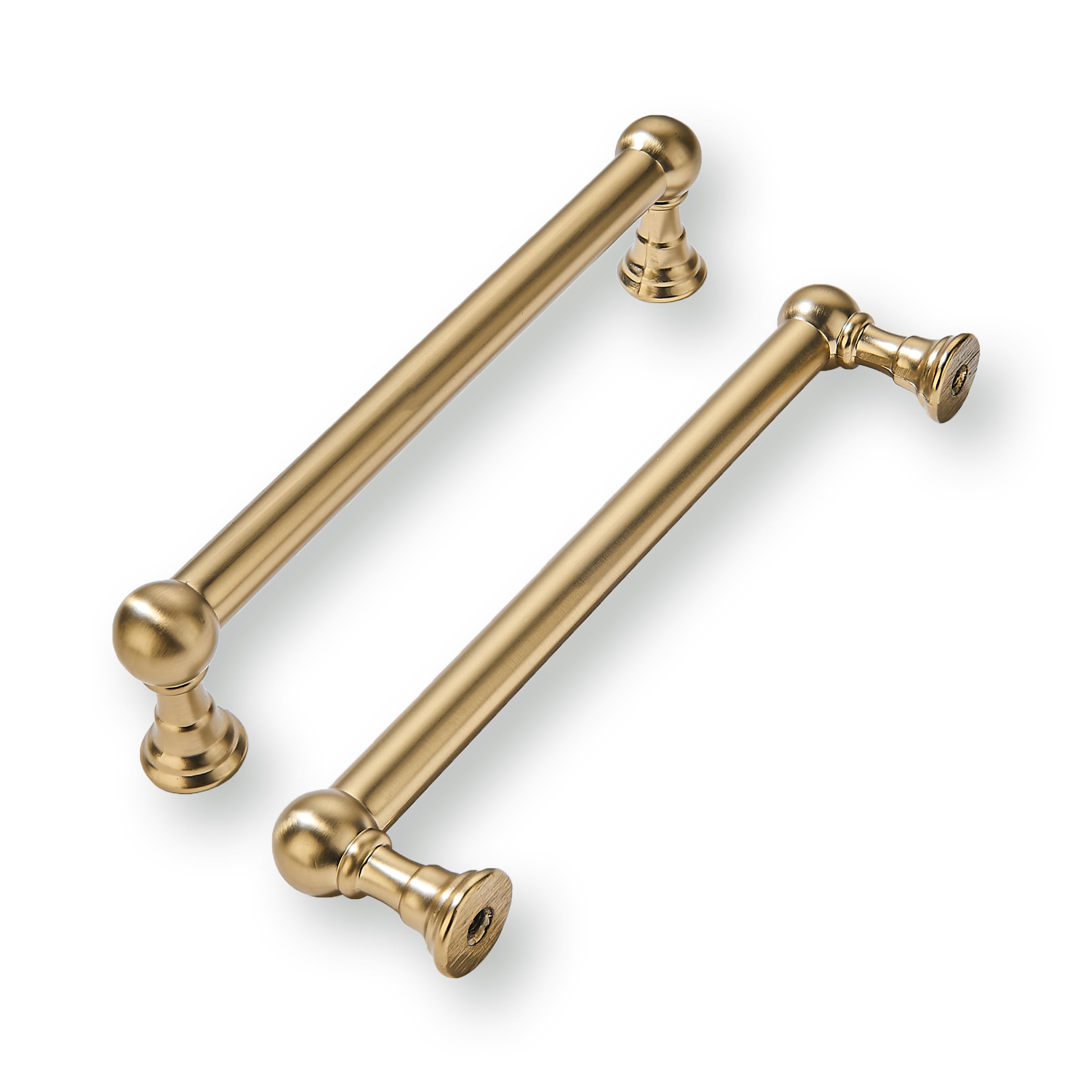 khtumeware 10-pack 5-inch champagne bronze cabinet pulls for durable kitchen cabinets