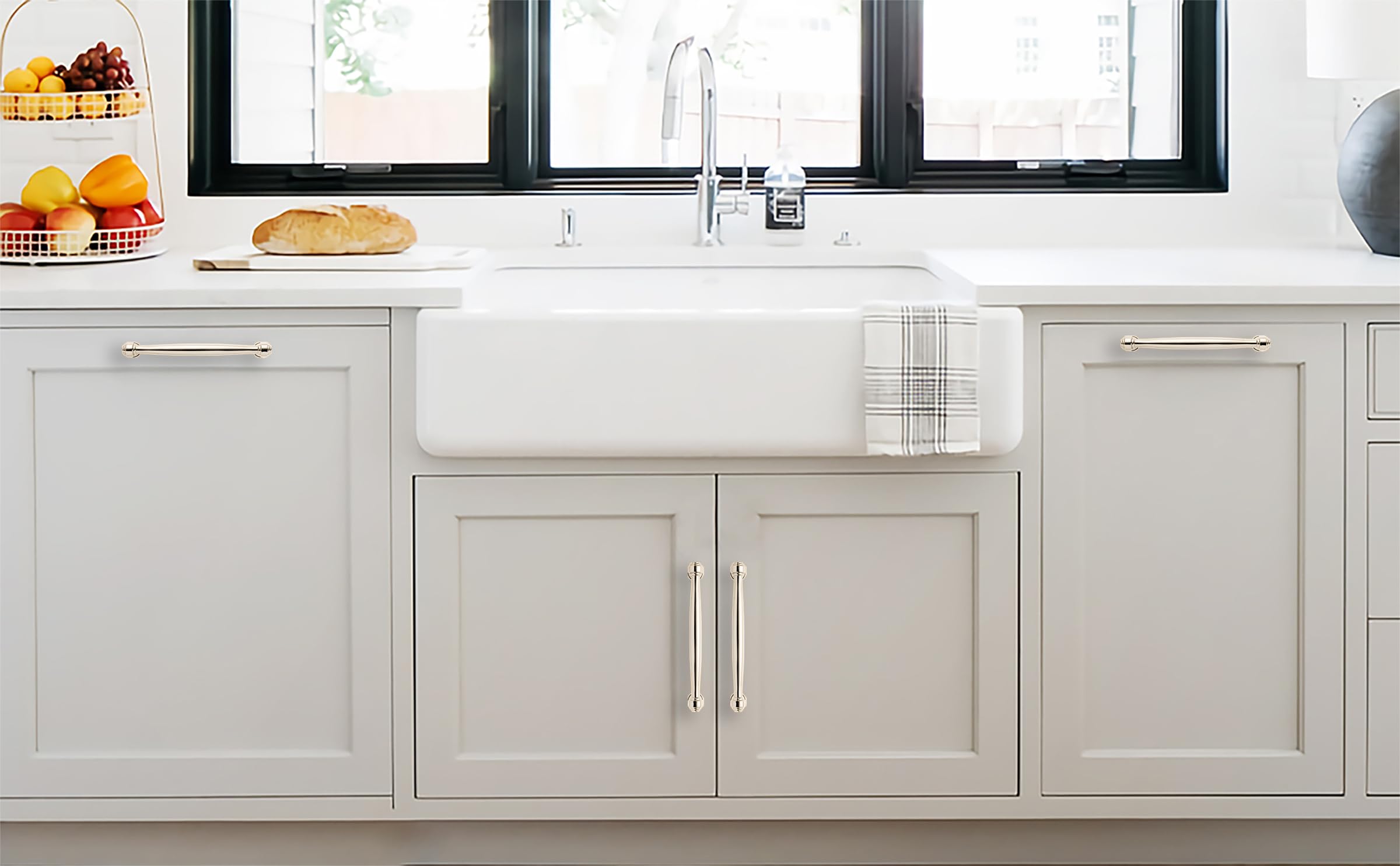 Khtumeware drawer pulls with a modern finish for cohesive furniture