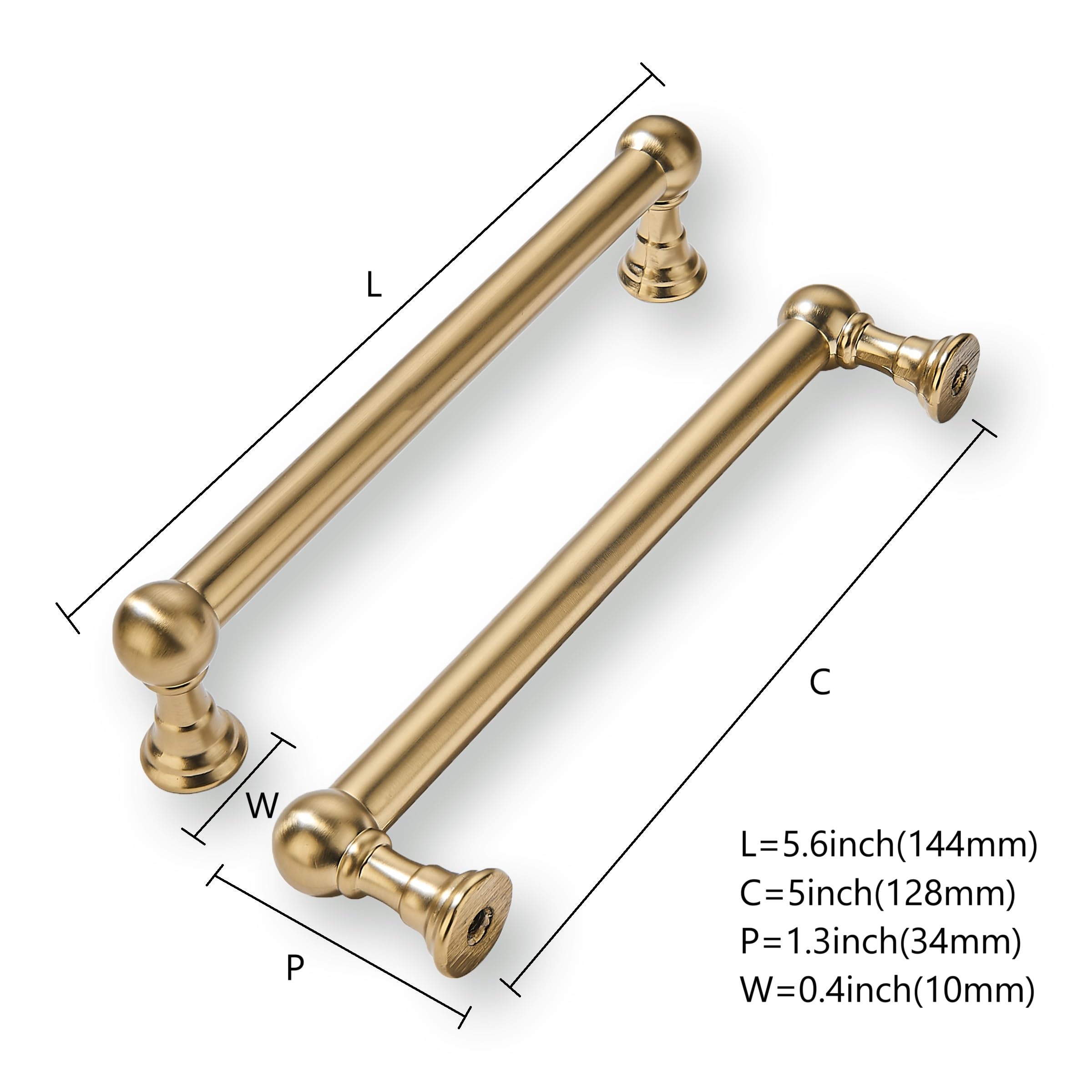 khtumeware heavy-duty zinc alloy cabinet pulls for long-lasting performance