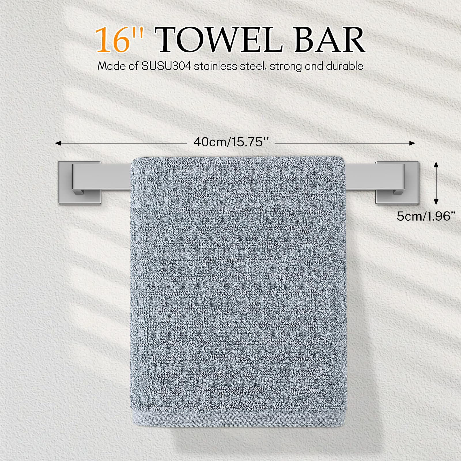 Kiakuoow brushed nickel towel ring for compact, stylish storage