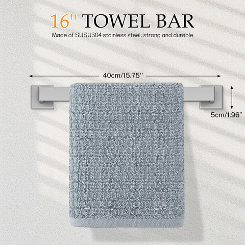 Kiakuoow brushed nickel towel ring for compact, stylish storage
