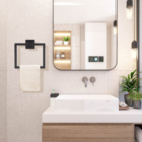 Kiakuoow wall-mounted stainless steel towel hanger for a clean space