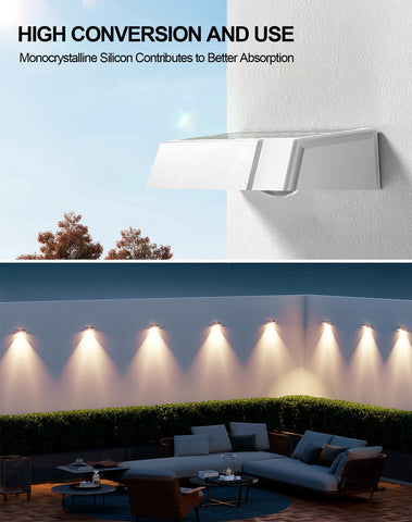 KIALUSH solar fence lights display of 9 colors for mood lighting