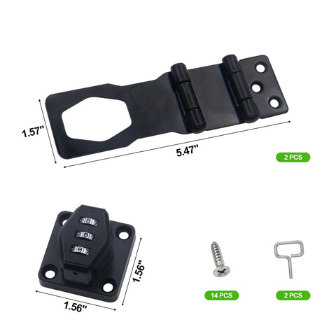 KIBBEH cabinet interior lock in black, easy password access.