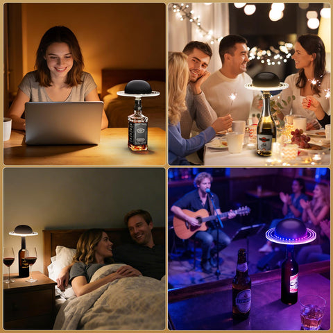 KIBTOY lamp with silicone cork fits many bottles for versatile decor.