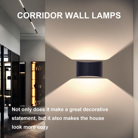 KICAAO aluminum shell wall light with IP65 rating for weather resistance.