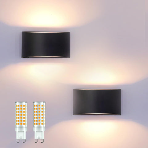 KICAAO modern LED wall sconce with up-down lighting for balanced ambience indoors.