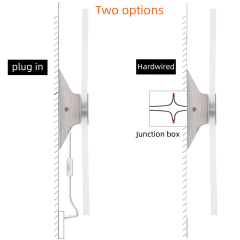 KICAAO aluminum and acrylic sconce build resists rust