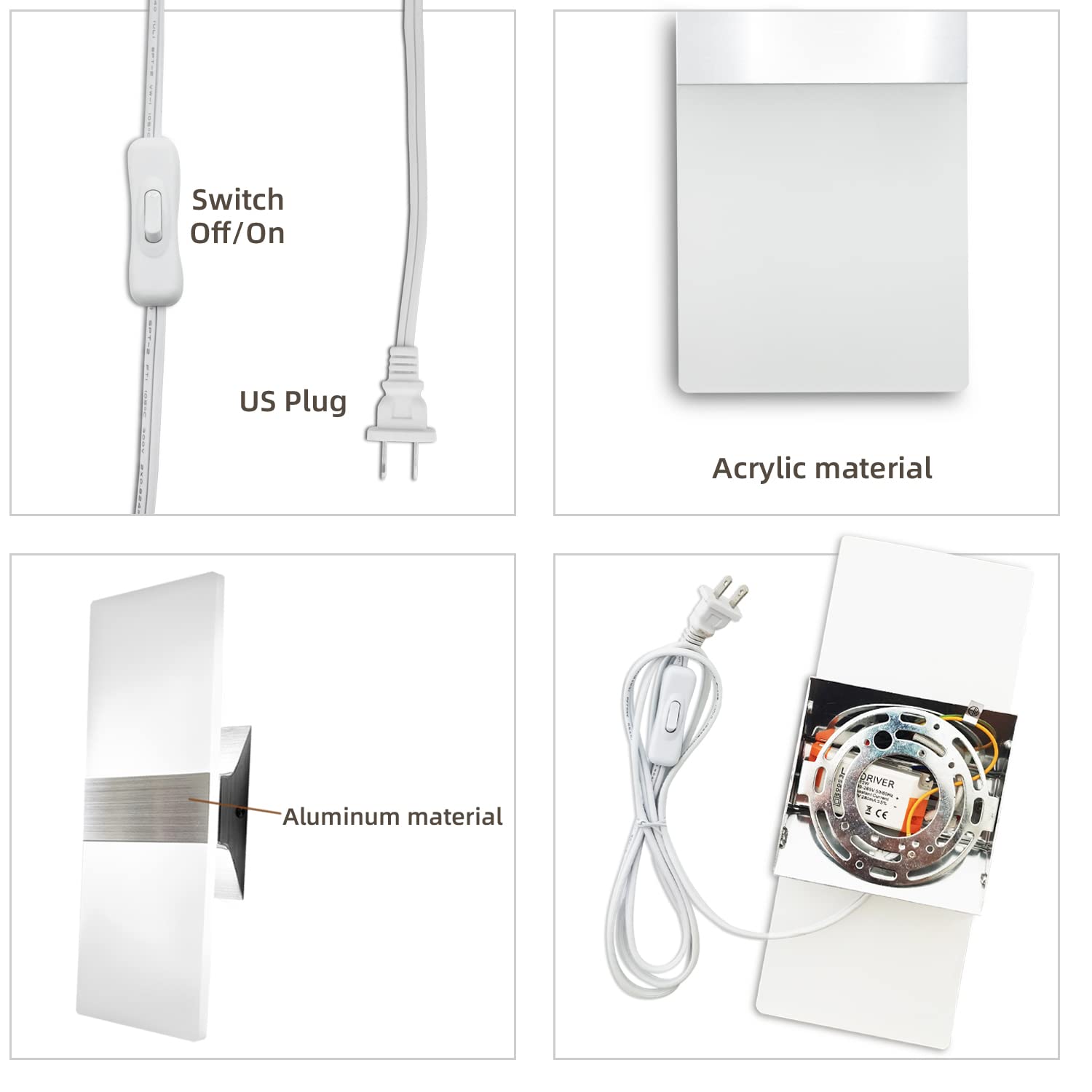 KICAAO bedroom lighting sconce adds soft, ambient light