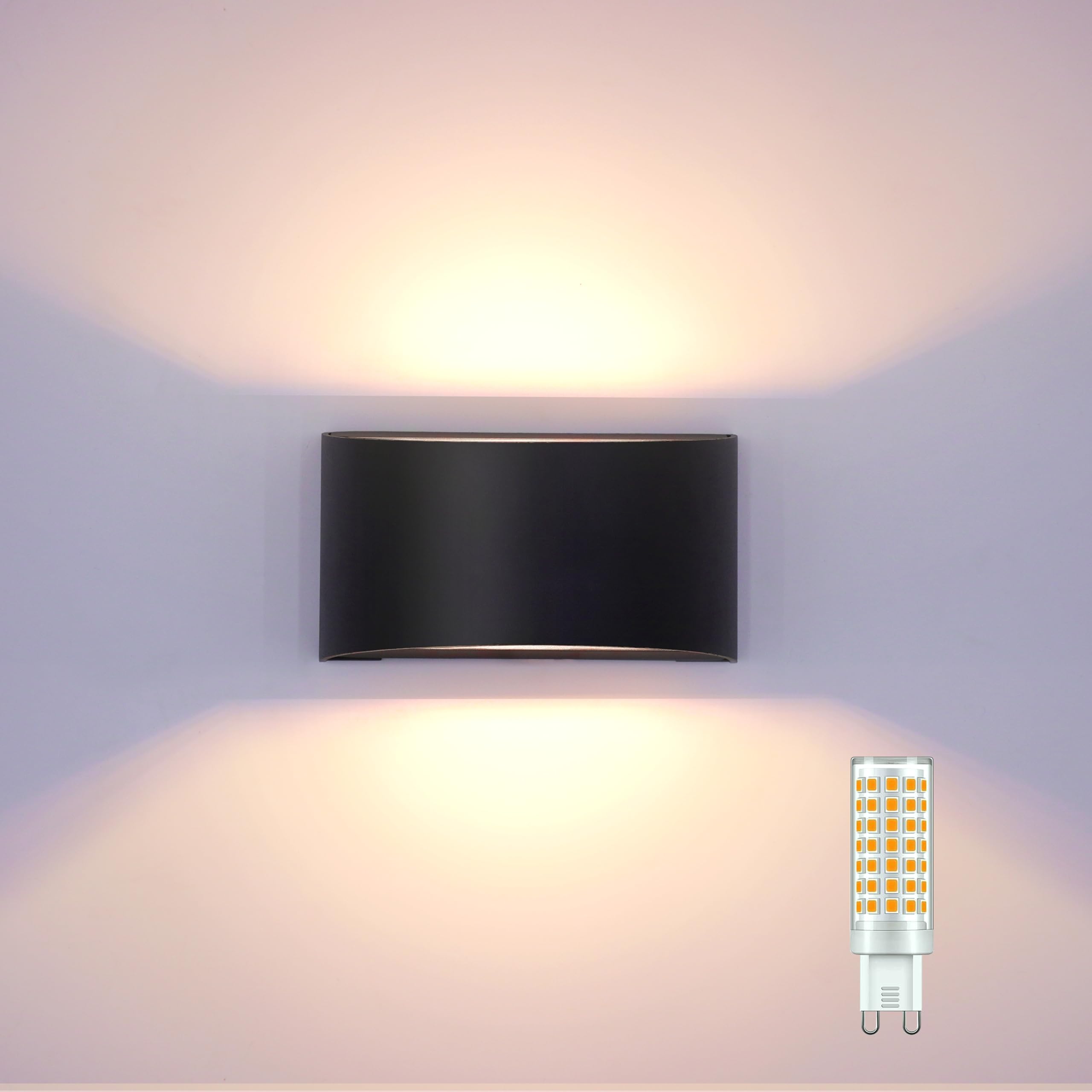 KICAAO wall sconce suitable for indoor and outdoor use, adds contemporary style.