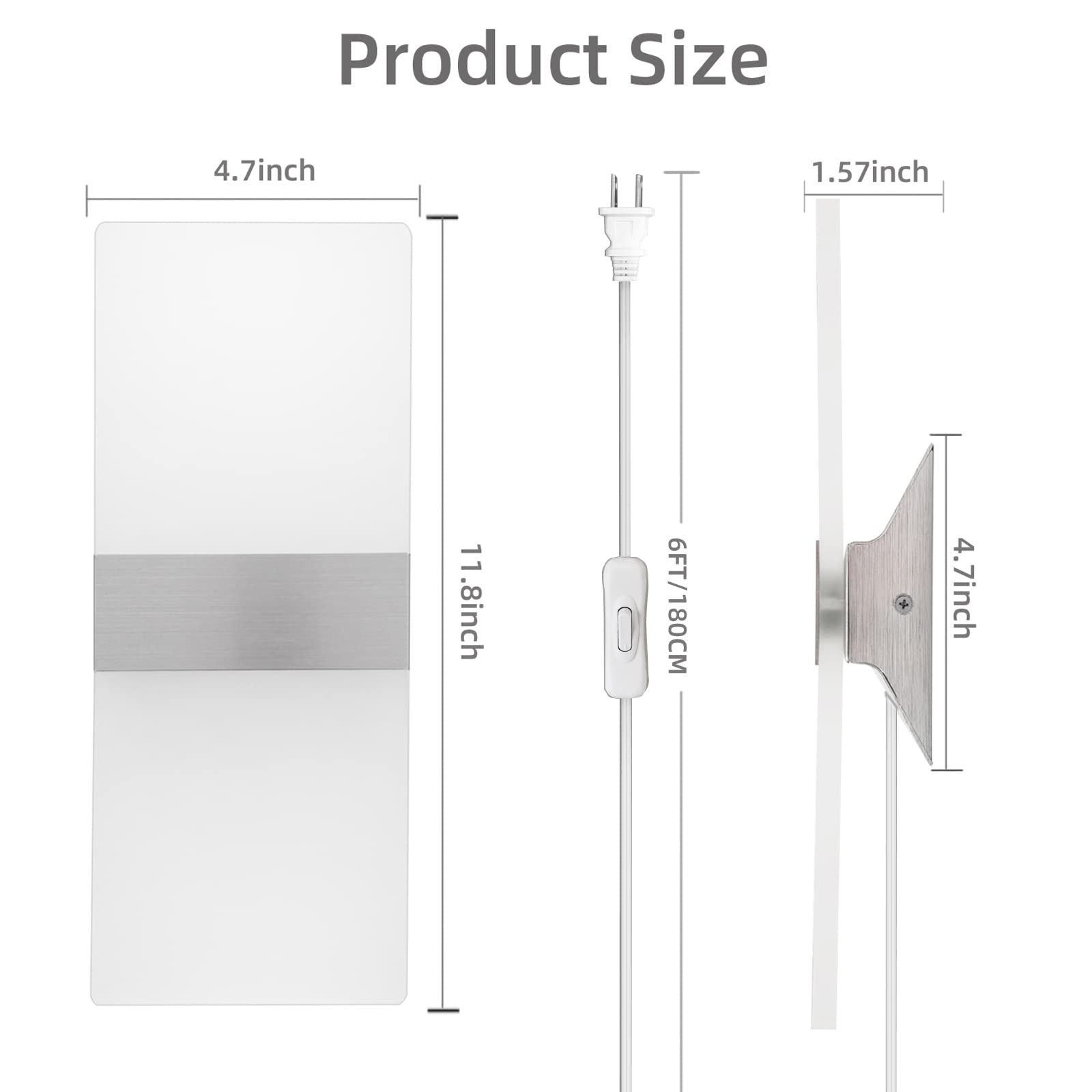 KICAAO modern design wall sconce enhances living room decor