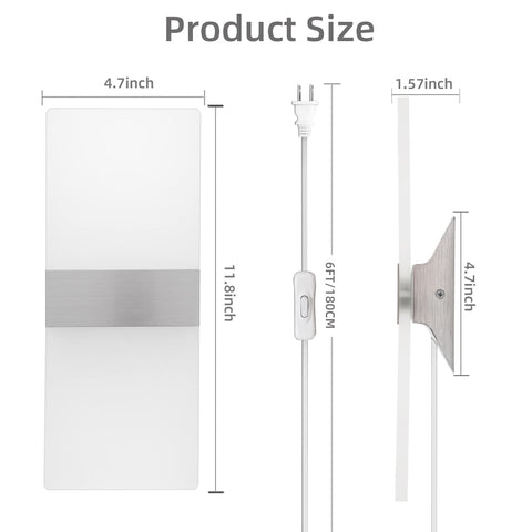 KICAAO modern design wall sconce enhances living room decor