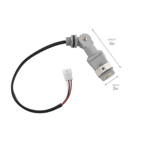 Kichler black-wire photocell detail for durable outdoor use.