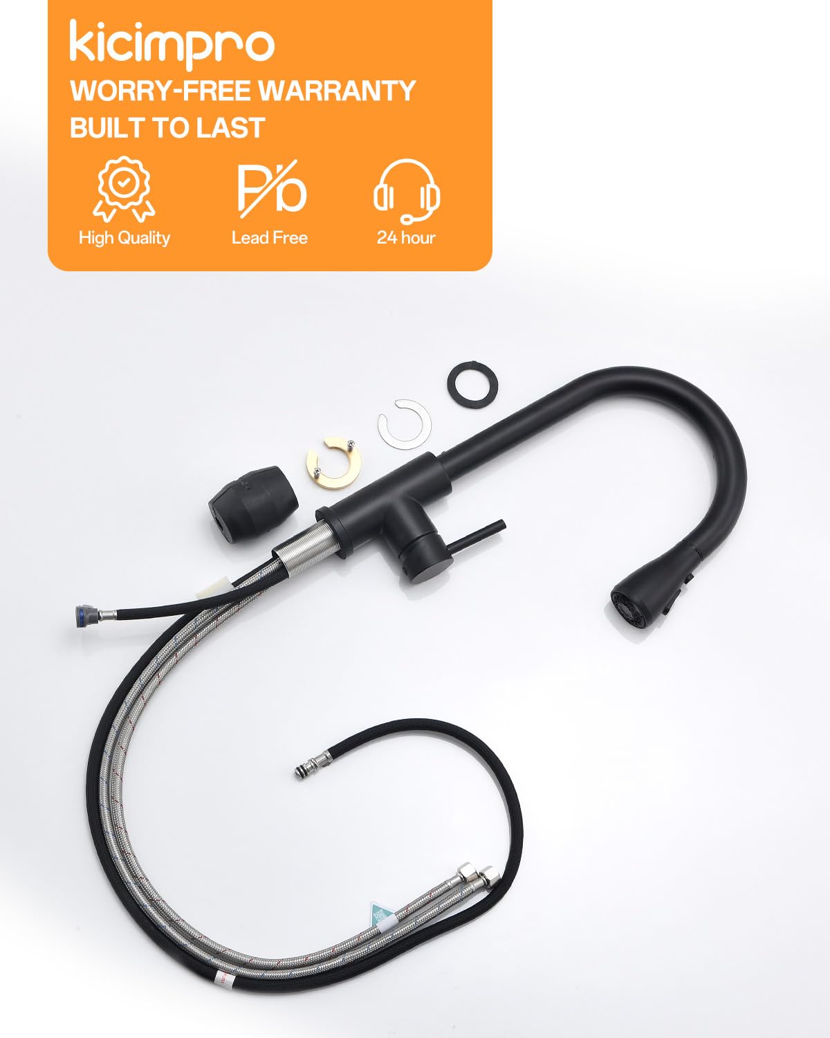 Kicimpro easy 10-minute DIY install with included parts and instructions.