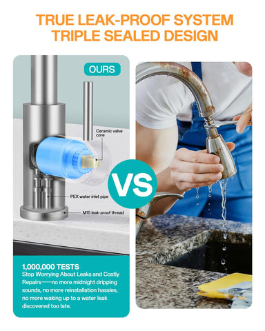 Triple sealed design highlights leak-proof performance for a dry cabinet