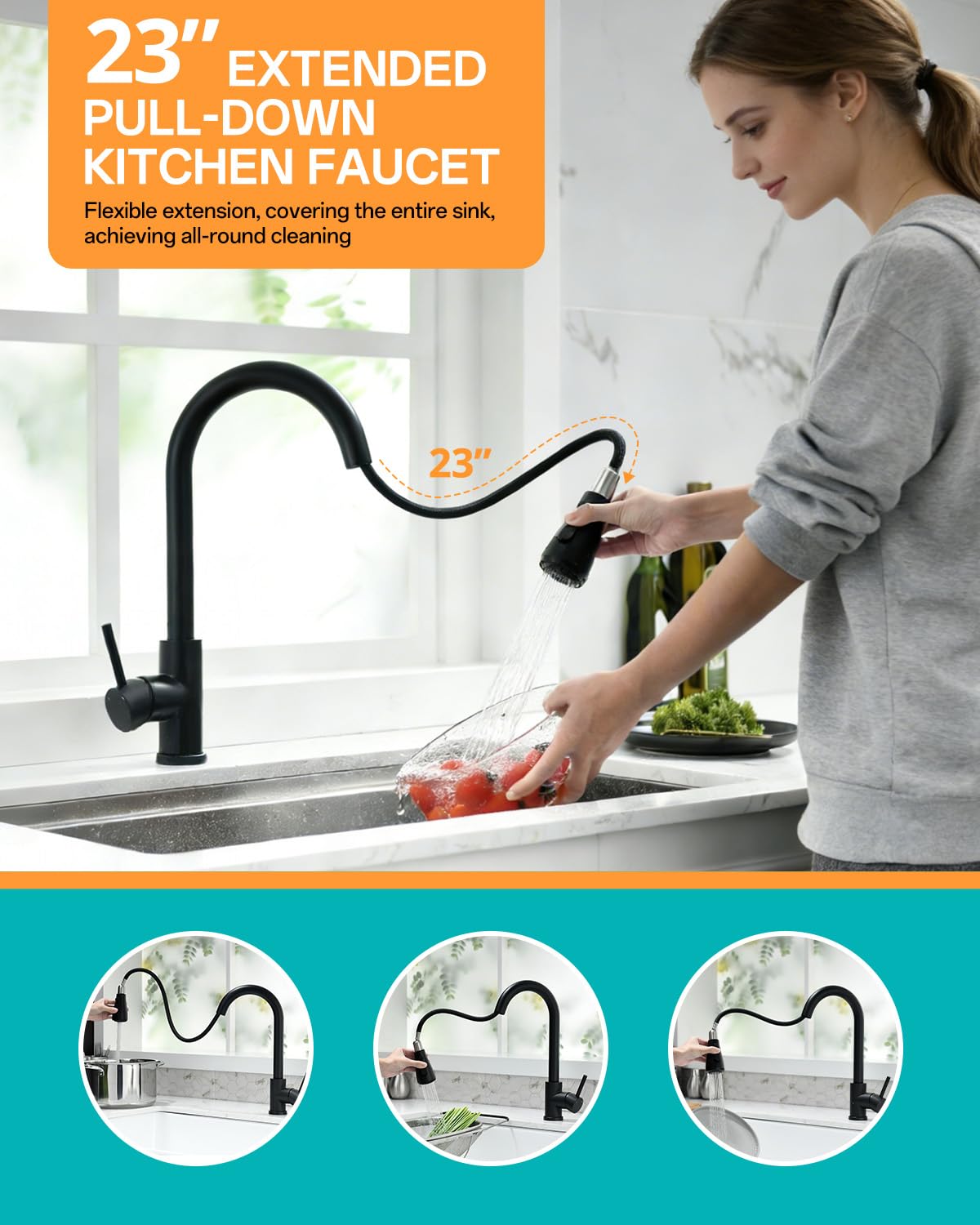 Kicimpro leak-proof design minimizes drips and maintenance.