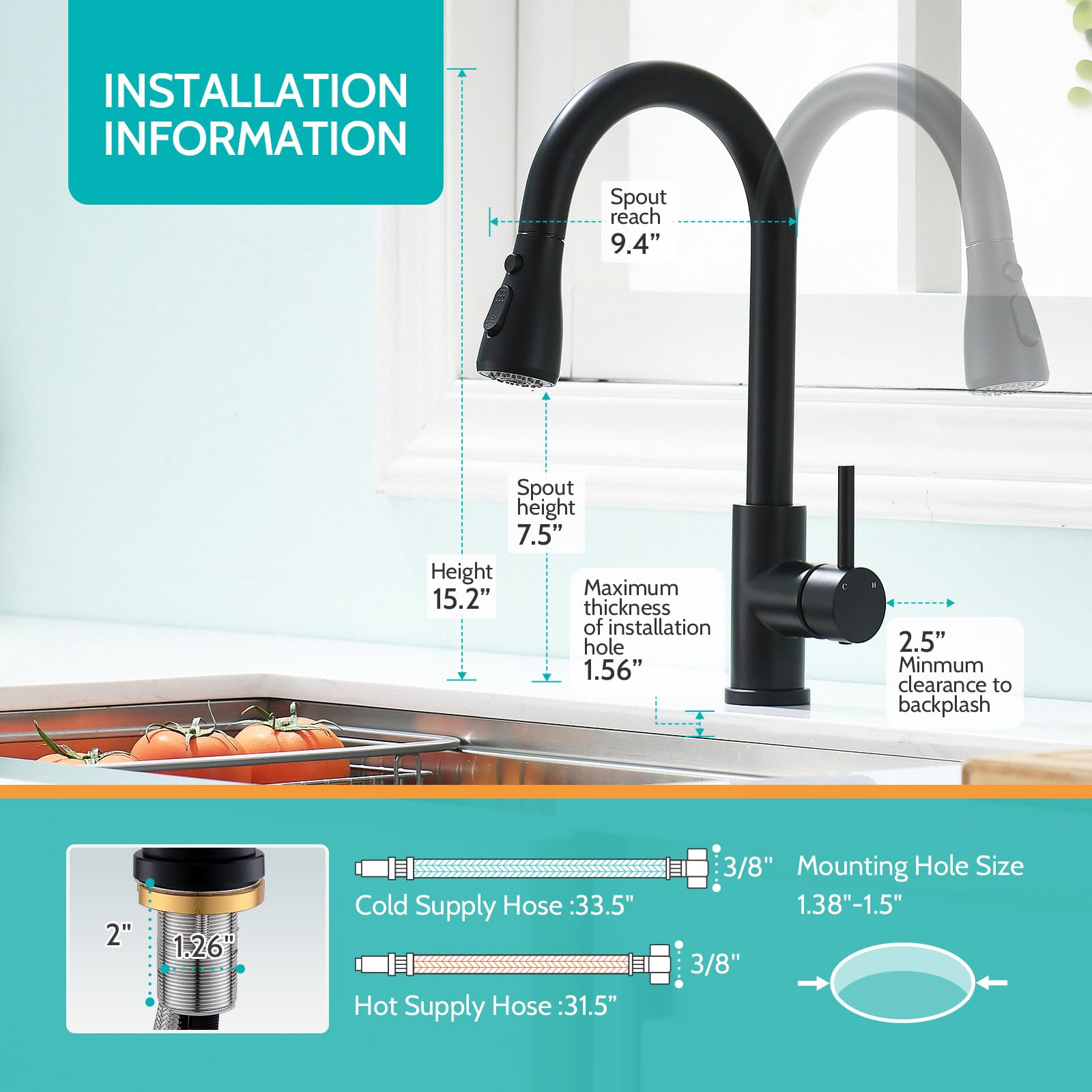 Kicimpro NSF-certified ceramic valve ensures precise water control.