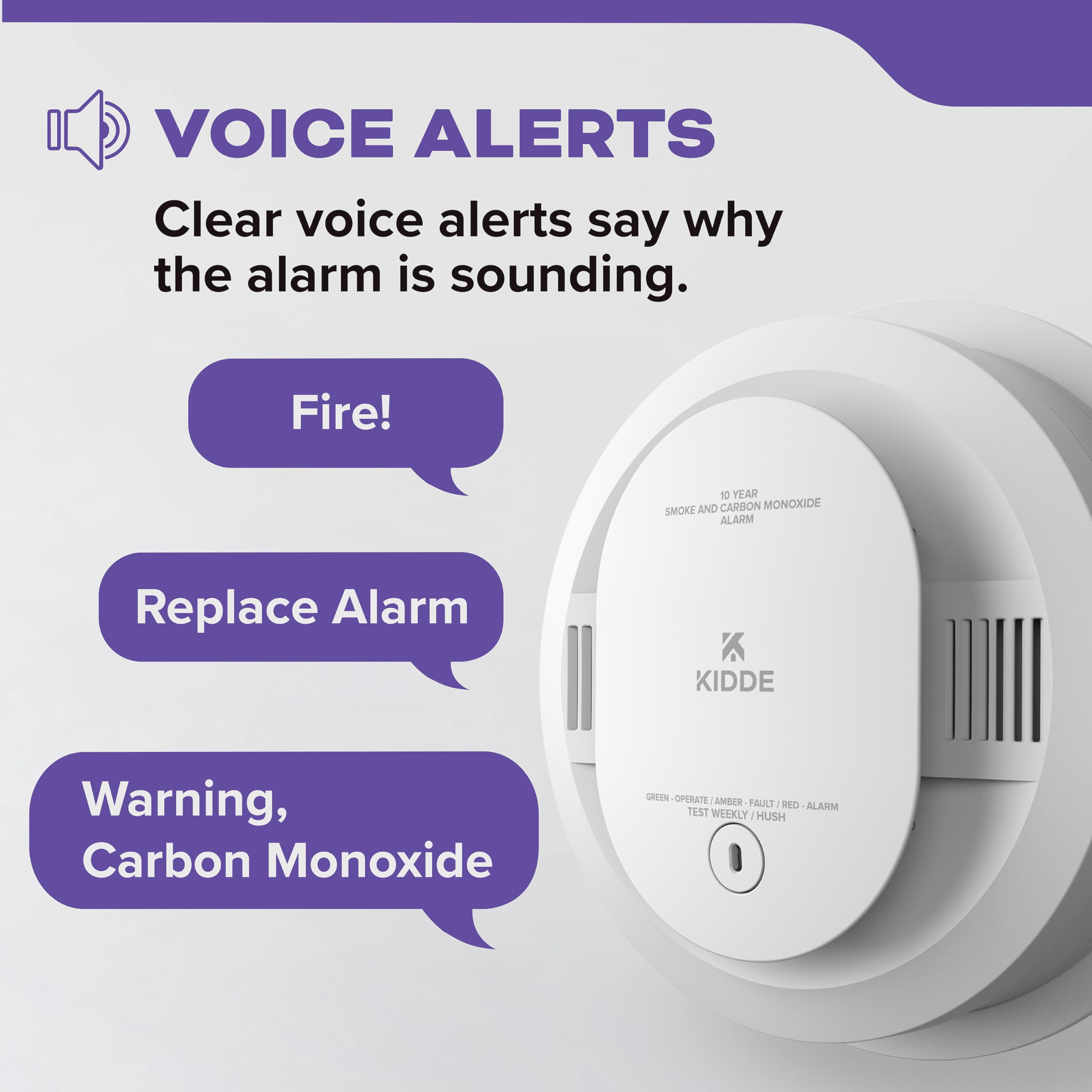 Kidde 30CUA10-V 10-year backup powers protection with no battery changes.