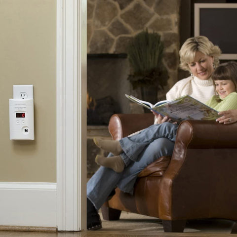 Kidde detector's peak memory feature shows last detection time.