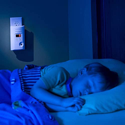 Kidde detector placed near bedrooms to monitor sleeping areas.