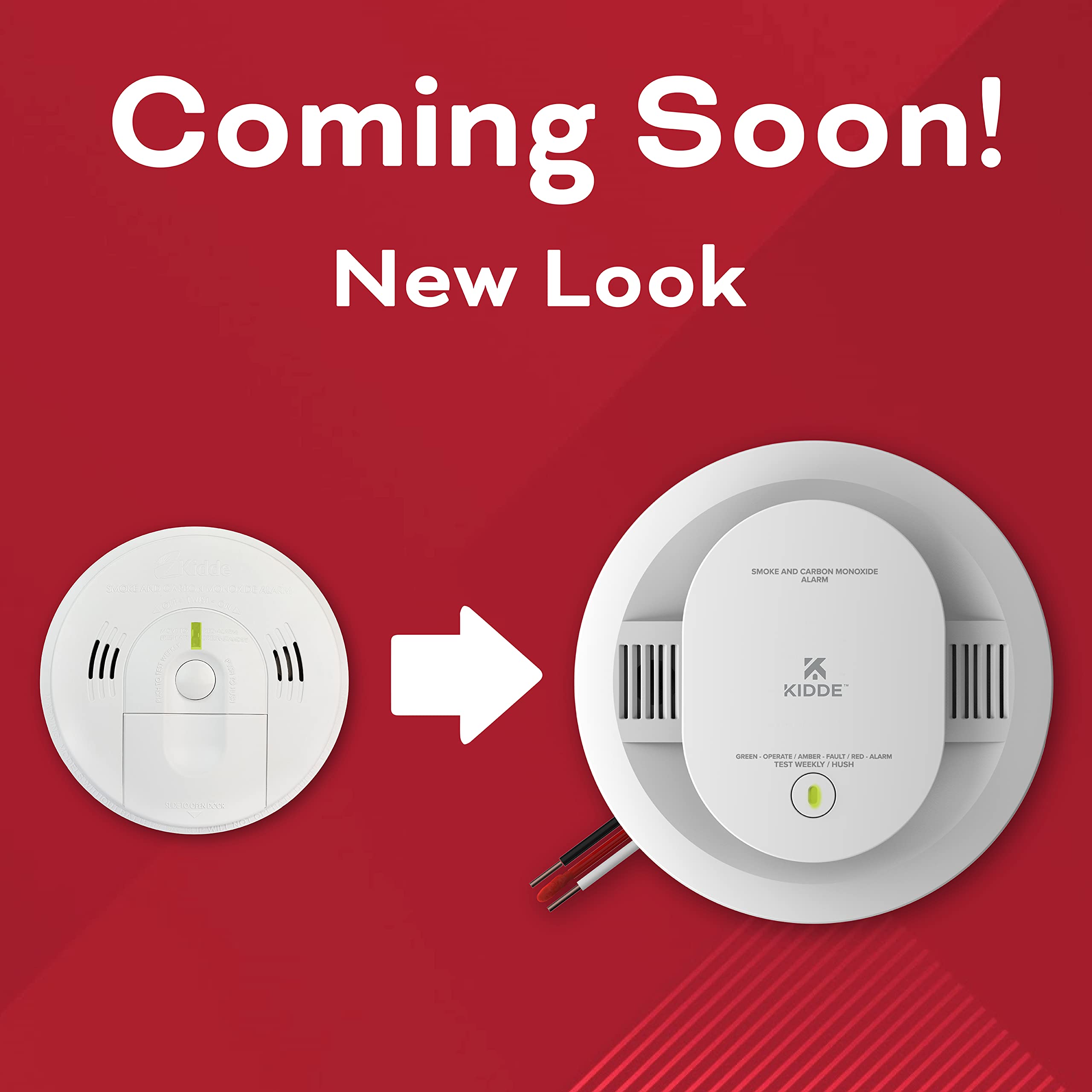 Kidde KN-COSM-IBA LED indicators showing status and alerts