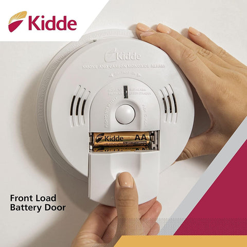 Kidde green and red LEDs indicating normal operation and alarms