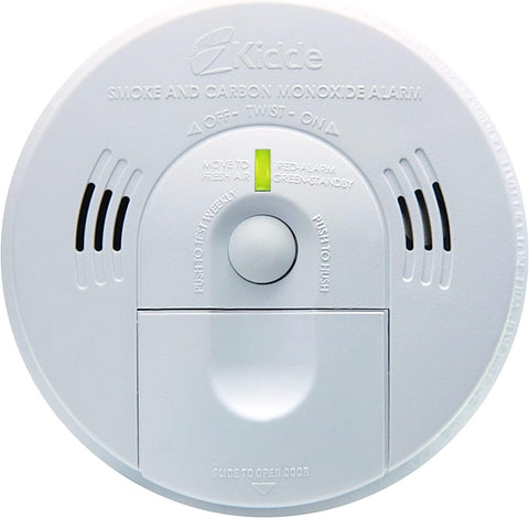 Kidde UL-certified detector with a 10-year limited warranty