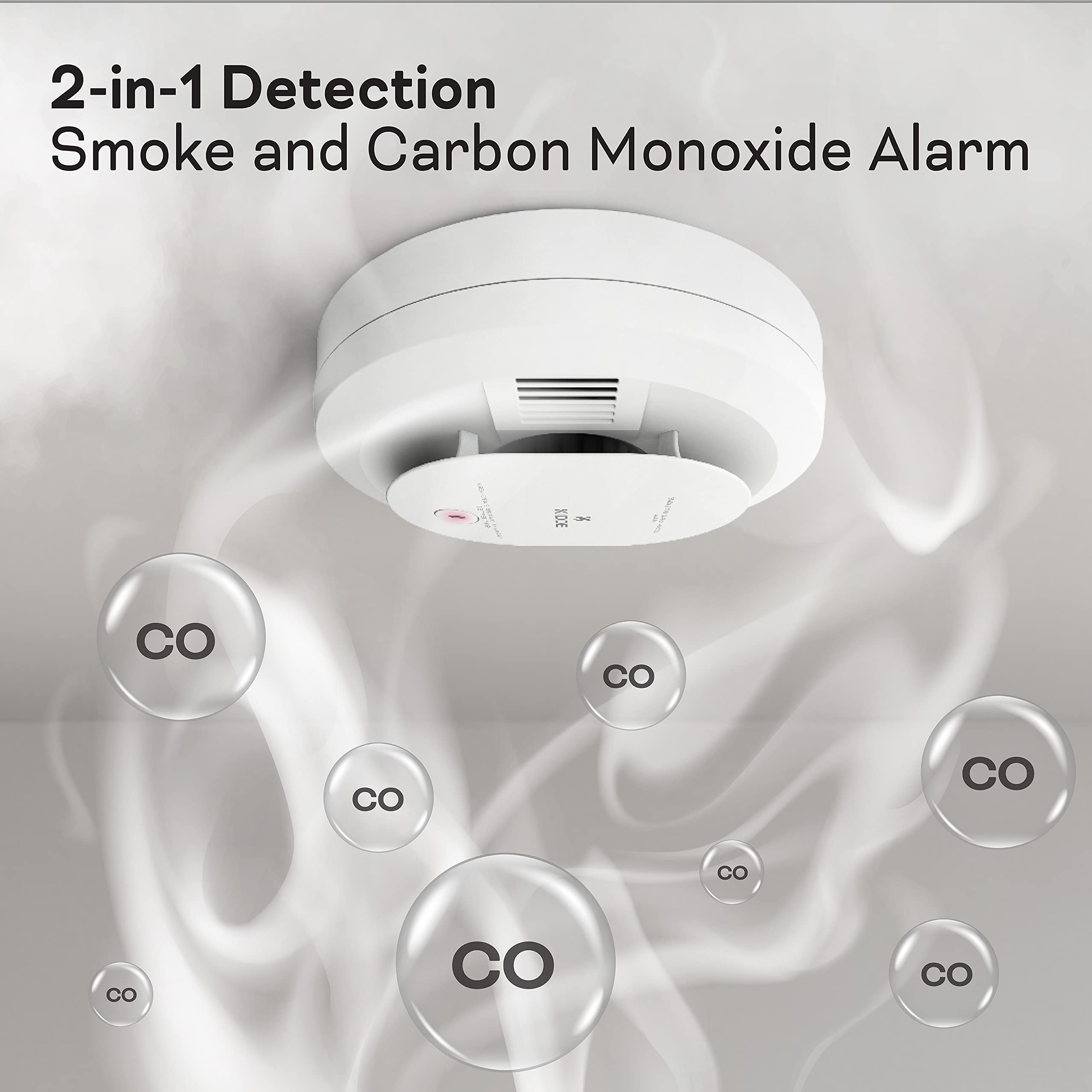 Kidde detector with voice alerts clearly announces Fire to guide quick action