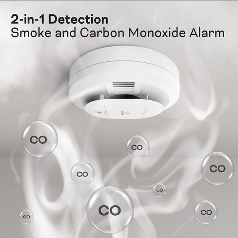 Kidde detector with voice alerts clearly announces Fire to guide quick action