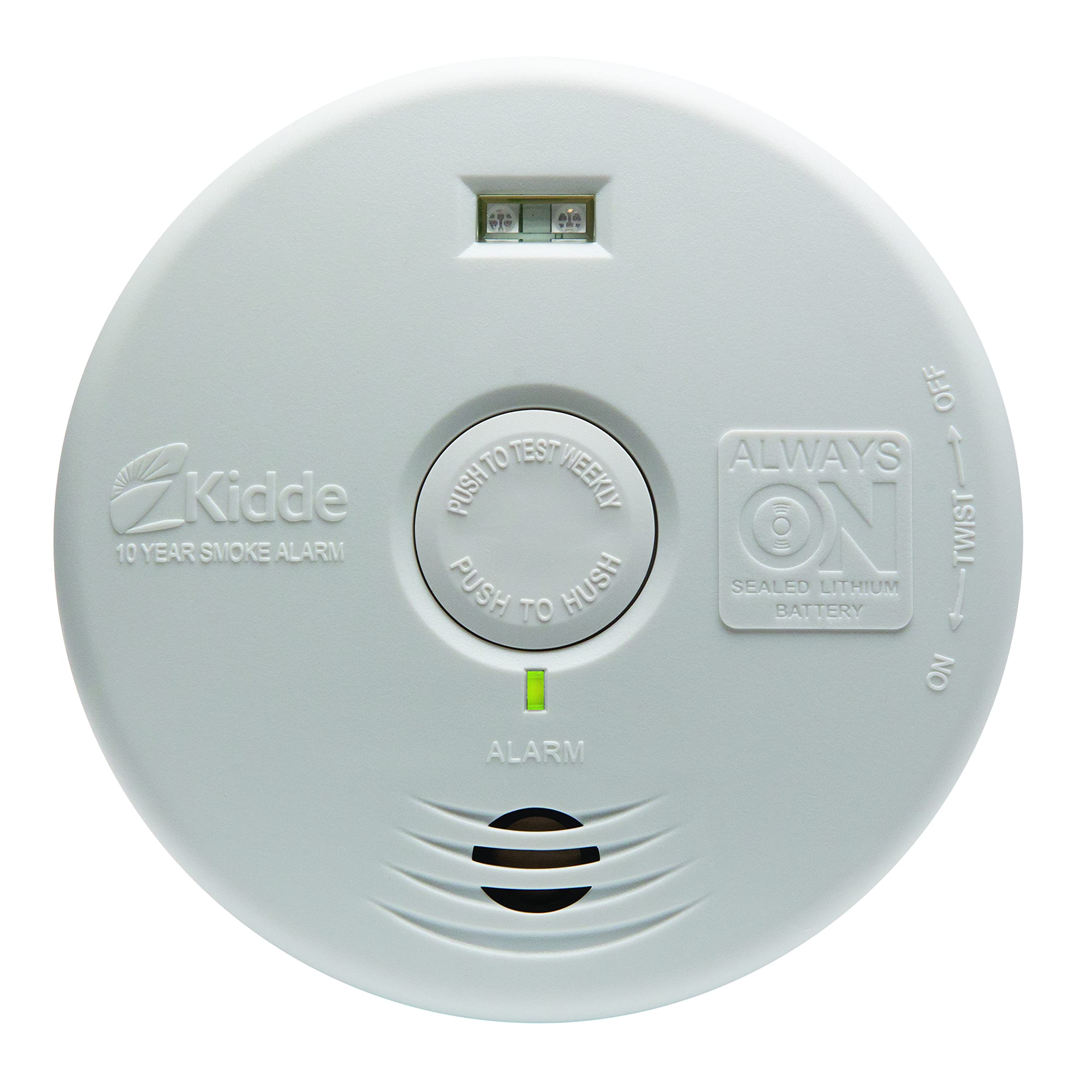 Kidde mounted on bracket shows quick hallway installation