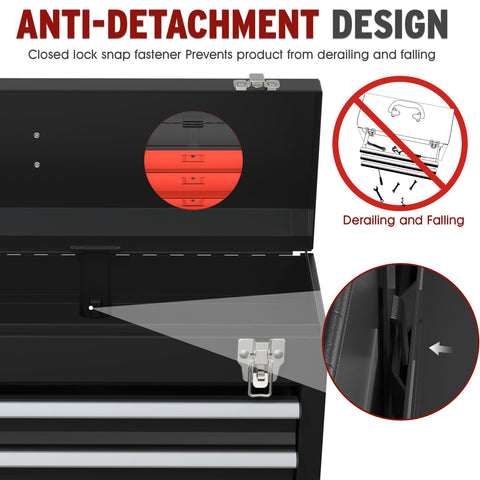 Kieperi steel toolbox with carry handle ready for on-site use.