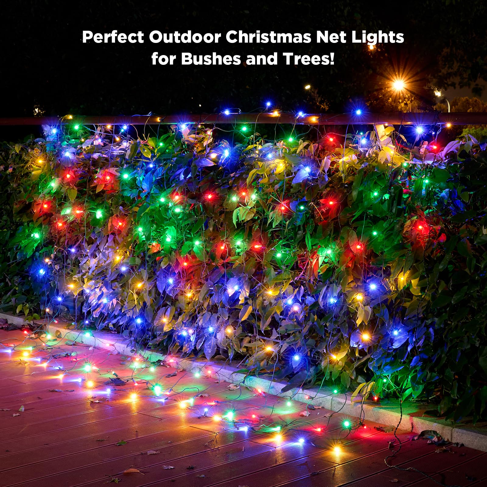 KiflyTooin durable green wires reduce breakage during installation on shrubs.