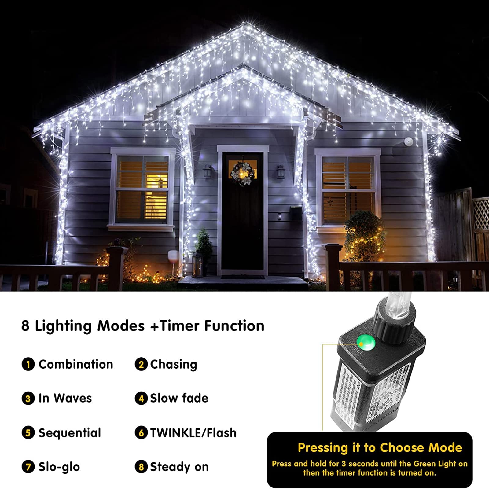 KiflyTooin timer-enabled fairy lights simplify daily scheduling.
