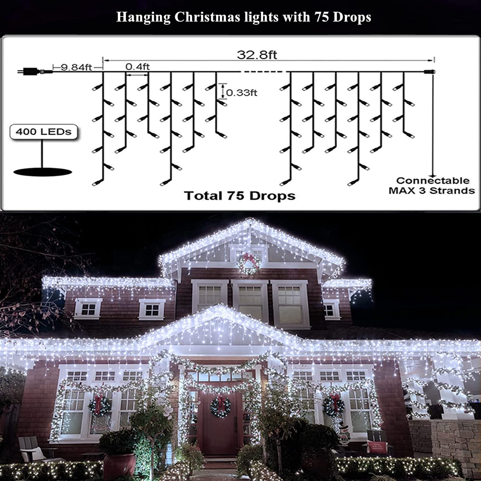 KiflyTooin waterproof lights suitable for outdoor and indoor use.