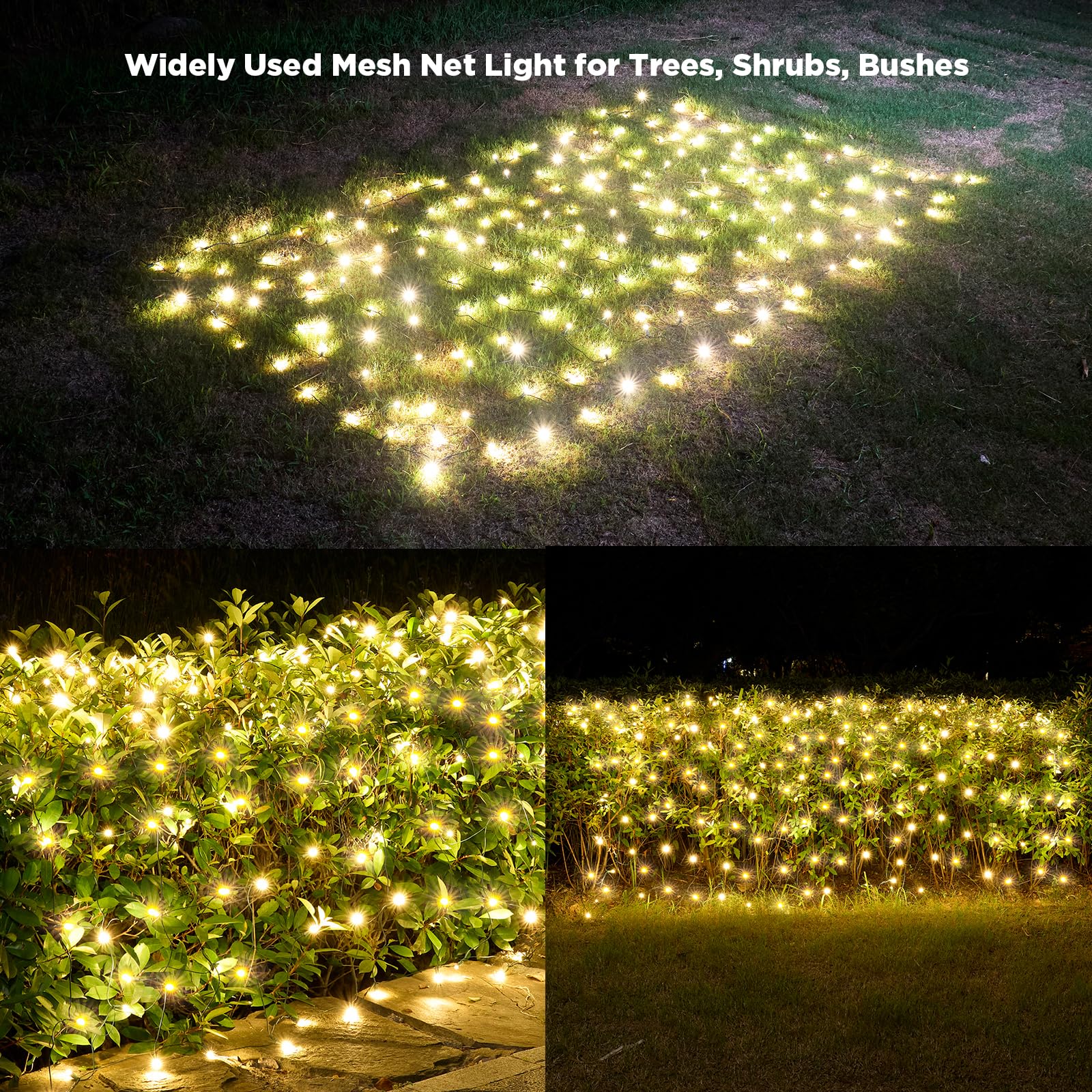KiflyTooin tree decoration with net lights creates festive ambiance.