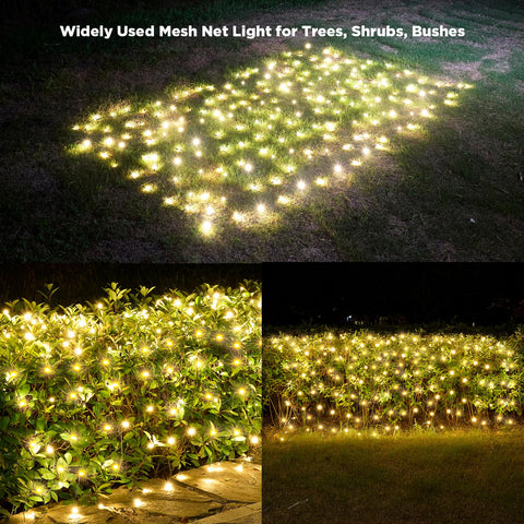 KiflyTooin tree decoration with net lights creates festive ambiance.