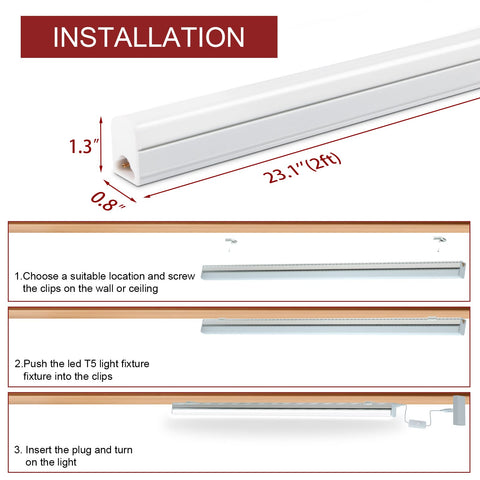 Kihung 2ft workbench light with frosted cover for clear visibility