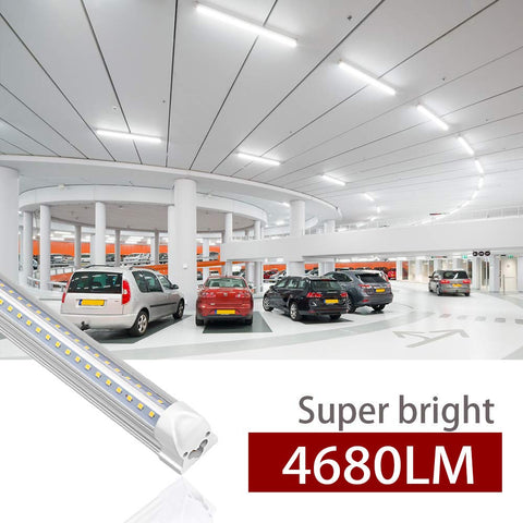 Kihung 3ft LED shop light with built-in switch for easy installation.