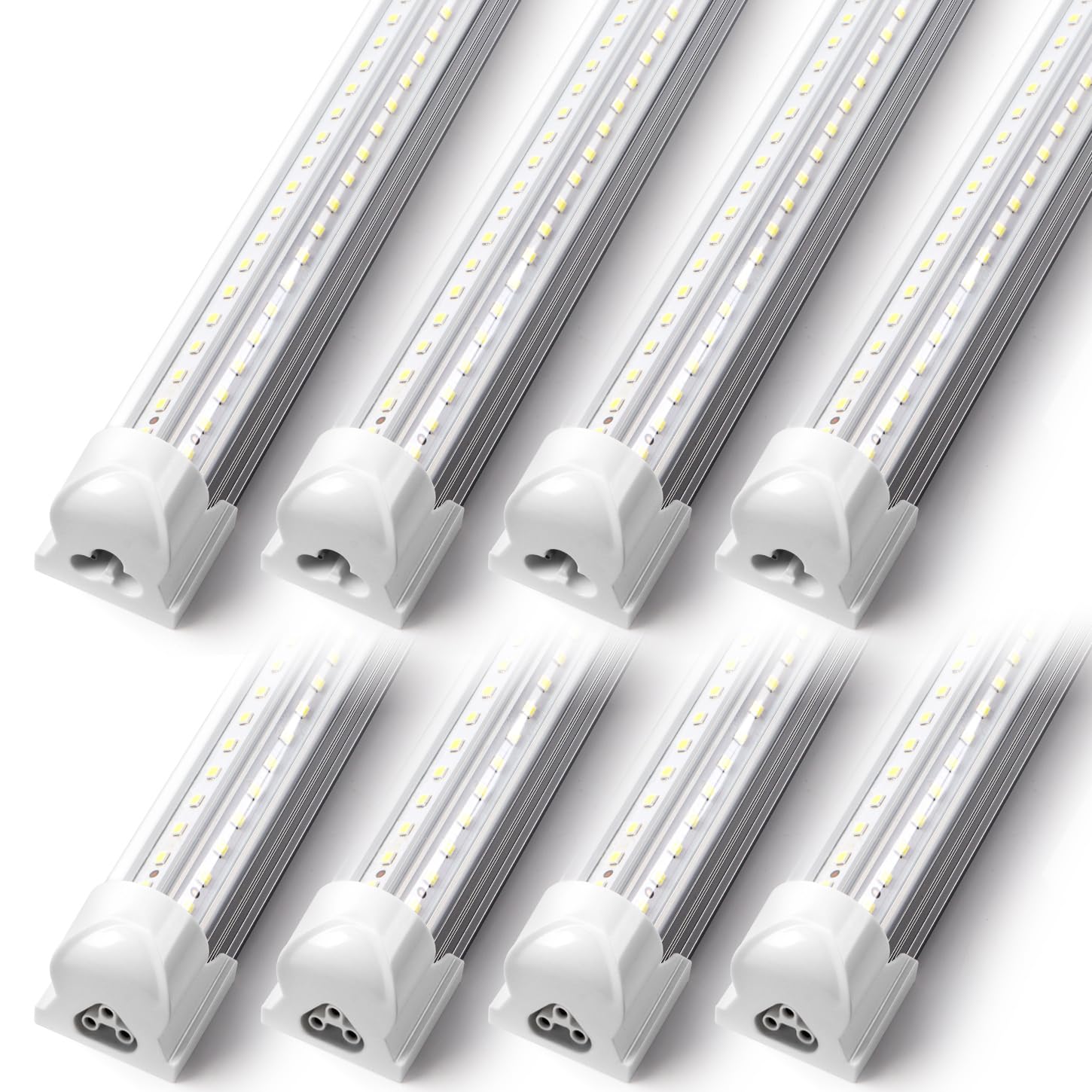 Kihung 3FT LED shop light V shape angle view delivers bright, even illumination for garages.