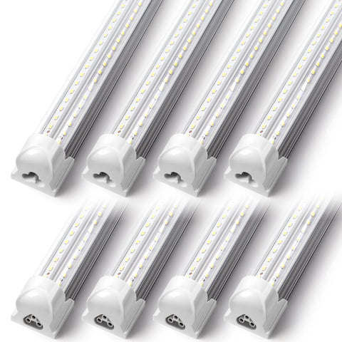 Kihung 3FT LED shop light V shape angle view delivers bright, even illumination for garages.
