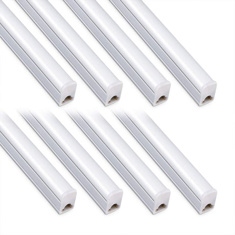 Kihung 8 pack 2ft LED shop light in a bright garage workspace