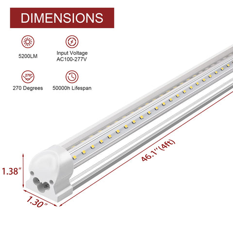 Kihung LED shop light 4ft garage illumination improves visibility