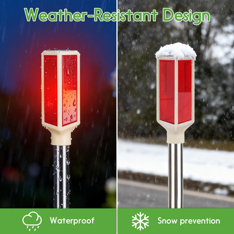 Kiinfendly reflective head marker enhances road safety.