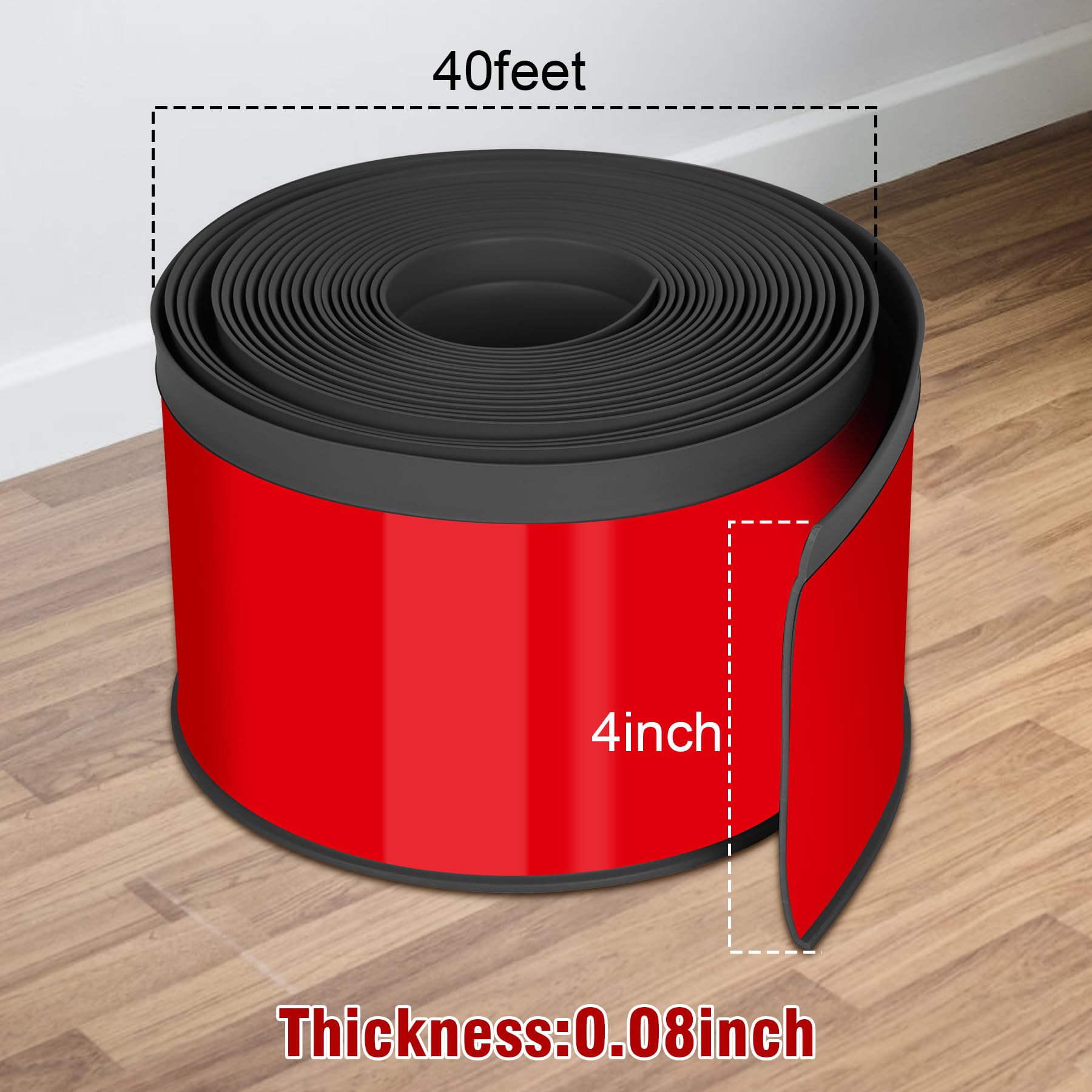 Kikerike baseboard molding installation ease for quick DIY wall-to-floor trim.