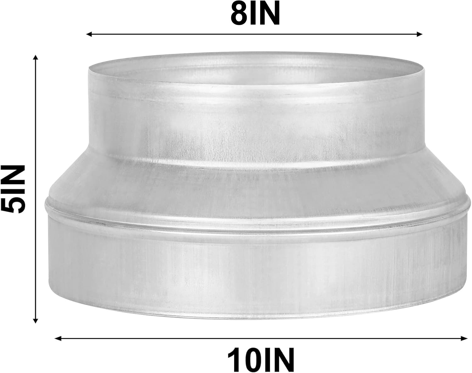 Kikerike galvanized steel adapter enables secure HVAC duct transitions