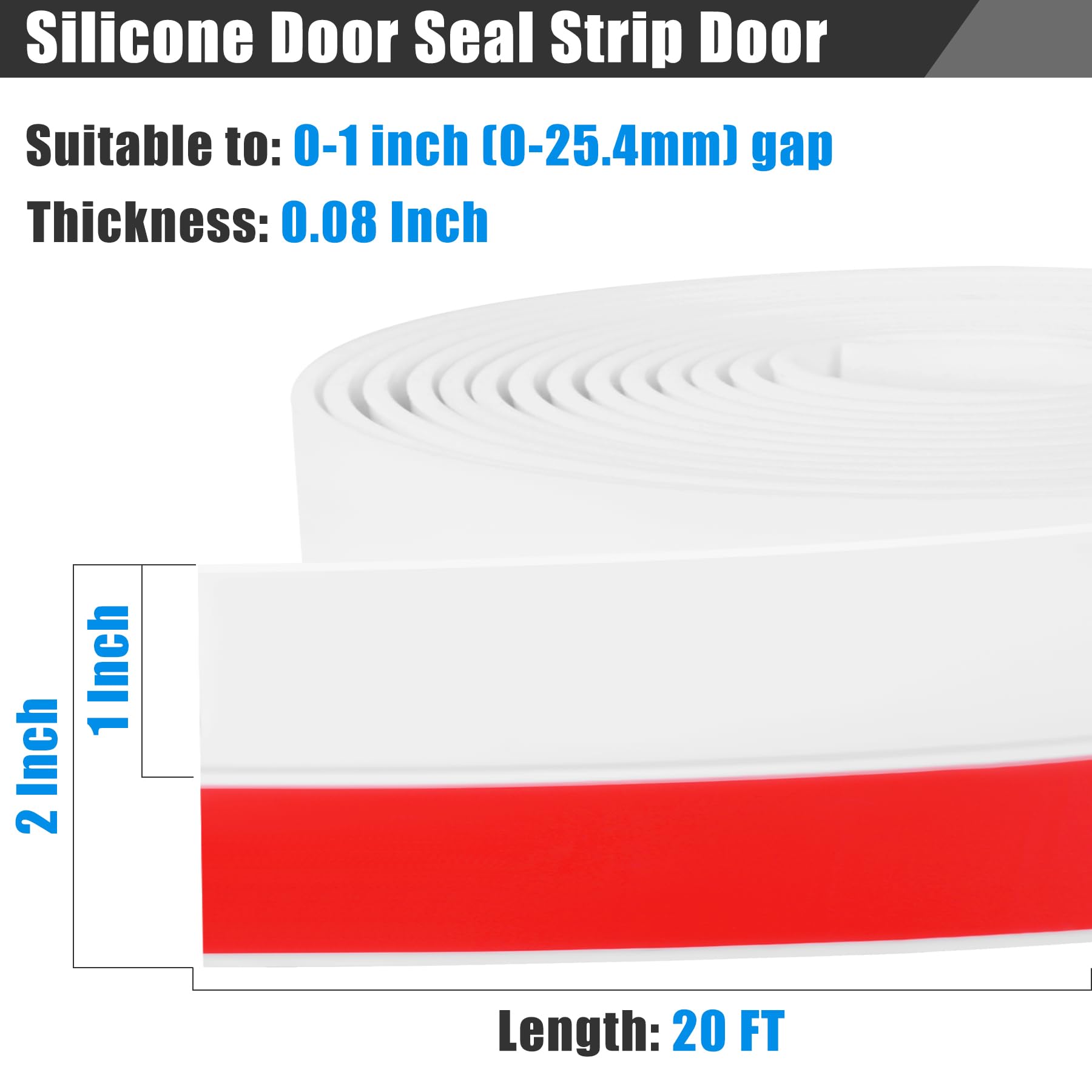 Kikerike silicone weather strip with strong adhesive backing.