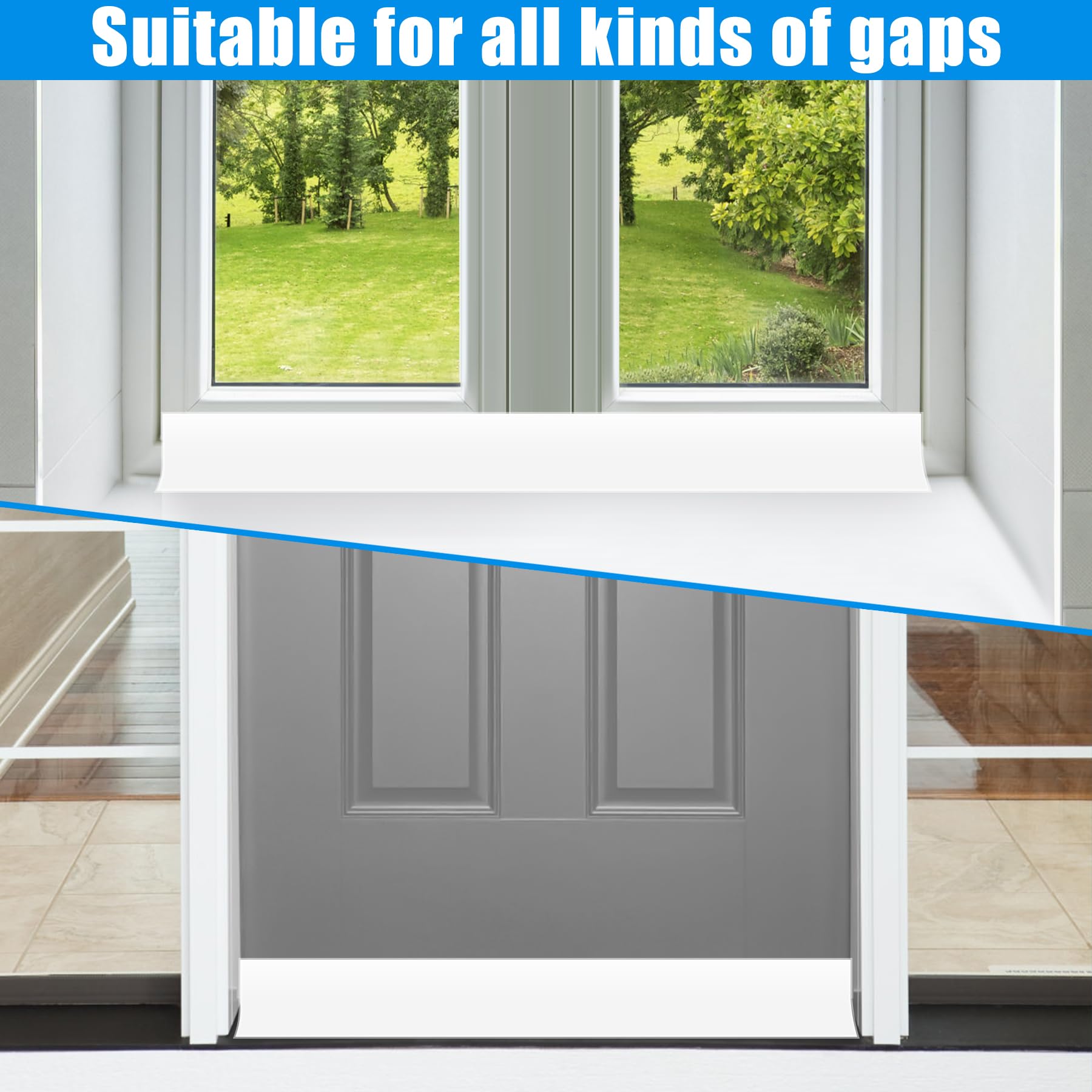 Kikerike versatile weather strip for doors, windows, thresholds.