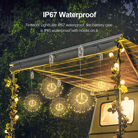 IP65 waterproof copper wire lights for outdoor use by KIKILIVE